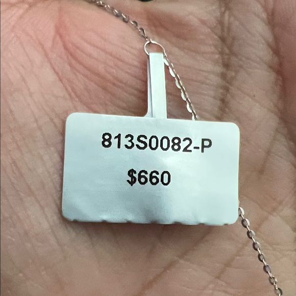 Dazzling 2.7 carat Moissanite Diamond Silver Pendant on a 16 inch(+2) Necklace - Picture 3 of 4